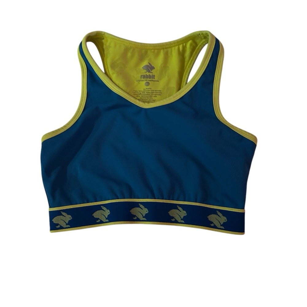 Rabbit UtiliBravo (Blue and Yellow) Sports Bra XS. Worn twice.